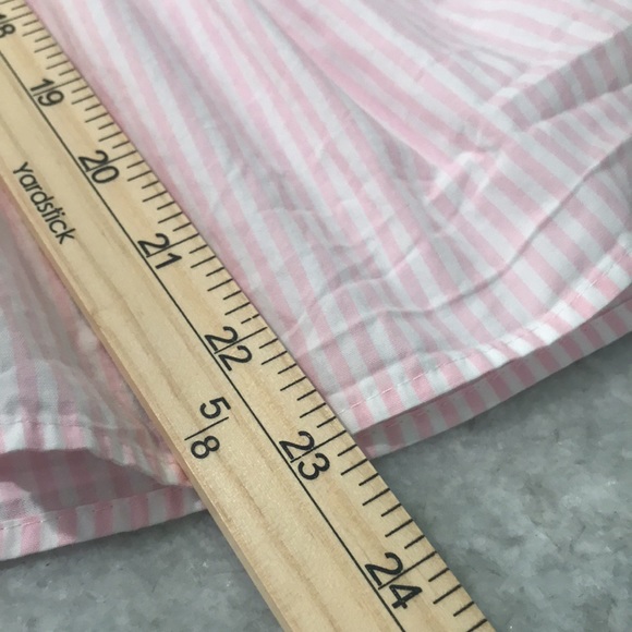 James & Lottie Smocked Dress Girls Size 6 Pink Stripe Summer Spring Party Beach - Picture 5 of 6